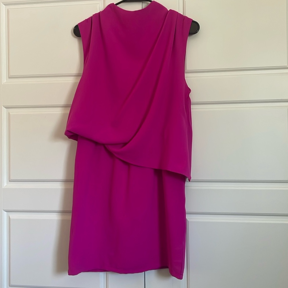 Hot pink mini dress